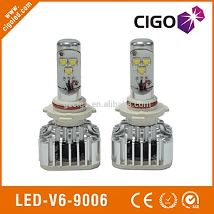 LED-V6-9006 bright led headlamp 12-24V led high beam headlights 30W 9006 led headlight bulbs