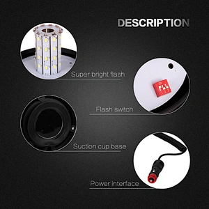 LED-03M-3 Amber  LED 40-5730 LEDs flashing lights beacon For School Bus