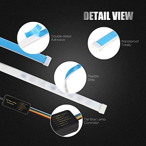 car tail lamp tail led strip rgb led strip tail lights