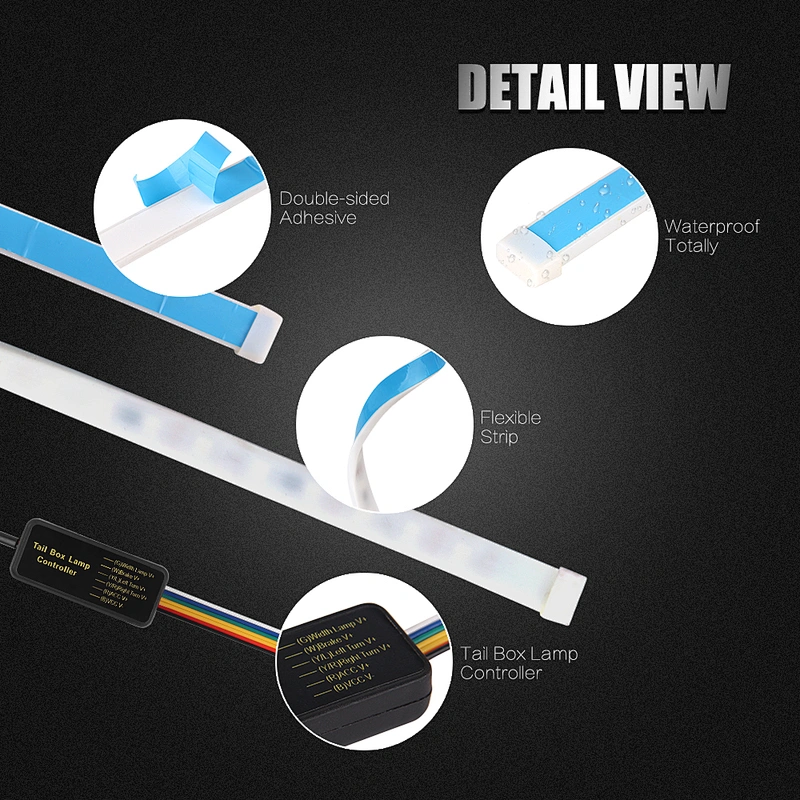 car tail lamp tail led strip rgb led strip tail lights