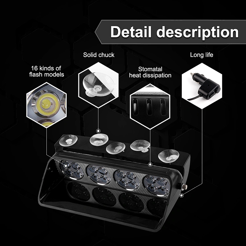 High model LED-S16 flash windscreen led lights
