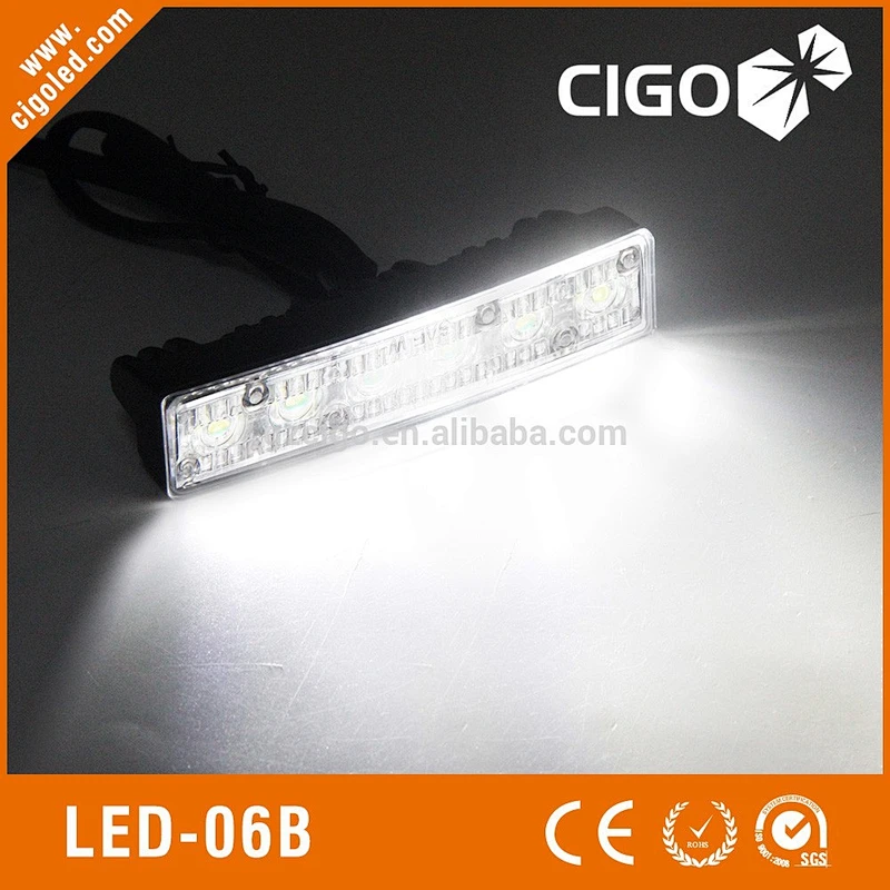 Super bright 6 LED 12V Grill Lights auto led strobe warning lightbar car front led emergency lighting for car