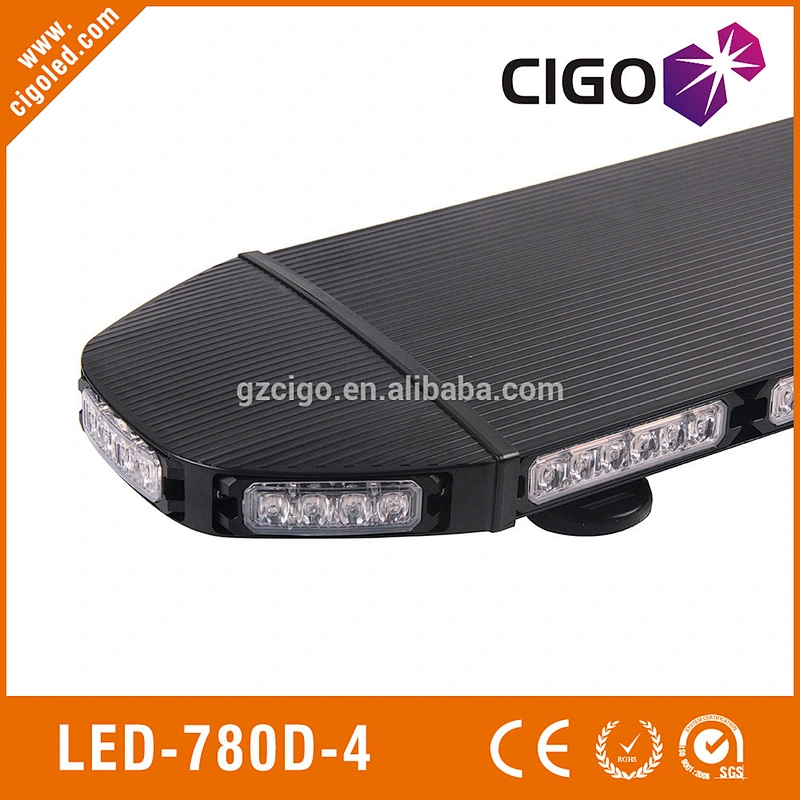 LED-780D-4 emergency vehicle visor lights 12-30V security strobe lights for cars 216W warning light bar amber