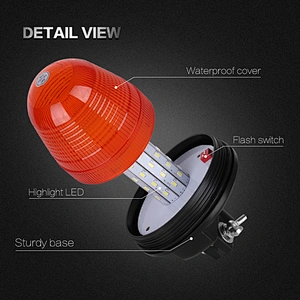 LED-03R-2 Amber LED 60-5730 rotating beacon light  For Crane