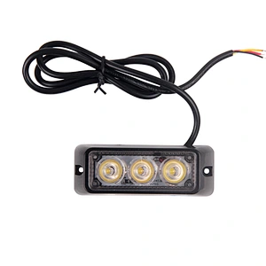 LED-03F Security Car Strobe Light Led Warning Light With Flash Mode12V 3W Emergency Vehicle Truck Light