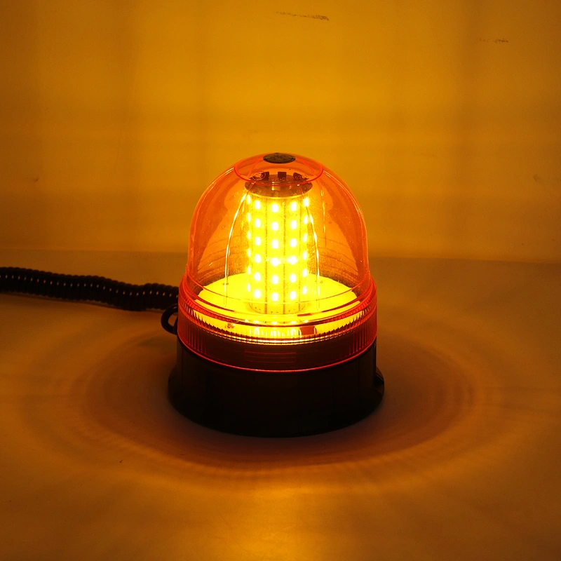 LED-03X-1 Amber LED 60-5730 LEDs Strobe Warning Beacon Light  With Support  For Heavy Machine