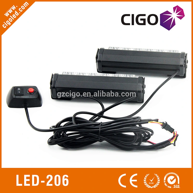 Wholesale led emergency vehicle warning lights LED-206 automotive strobe lights 12V amber strobe warning lights