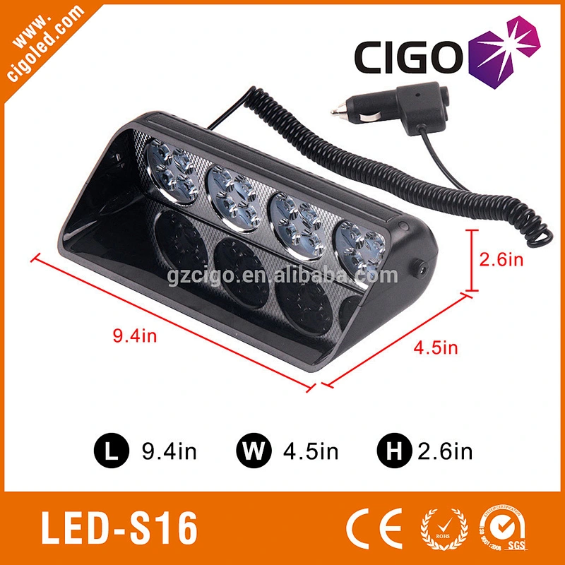 LED-S16 led dash warning lights 12V 16W replacement led flashlight bulbs with many colors and patterns led bright flashlight