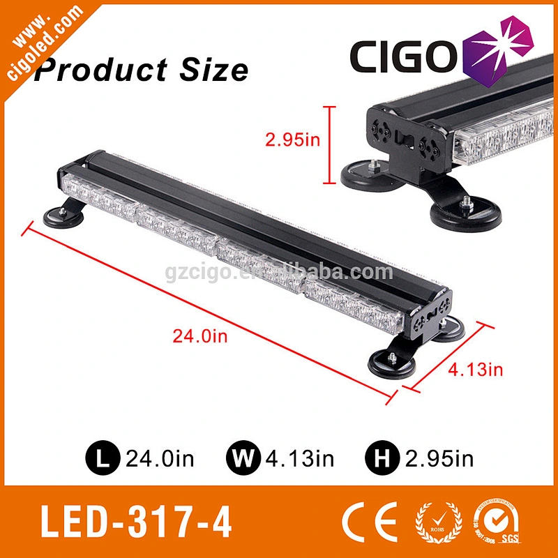 yellow strobe lights for vehicles 12V strobe lights for pickup trucks 48W led safety light bar
