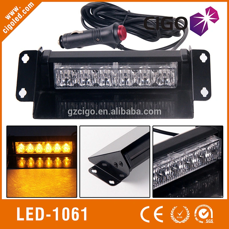 LED-1061 emergency 12V 6W different sizes led strobe Windshield light