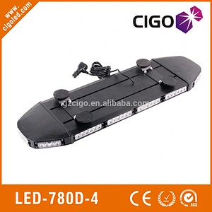 LED-780D-4 emergency vehicle visor lights 12-30V security strobe lights for cars 216W warning light bar amber