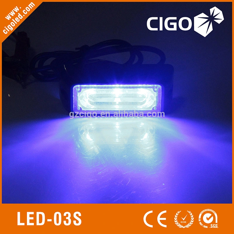 LED-03S led strobe light green led warning strobe light 12V 3W auto led strobe light