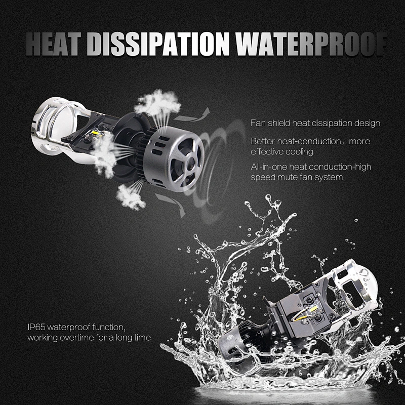 M01B New type With lens car h4 led headlight bulbs