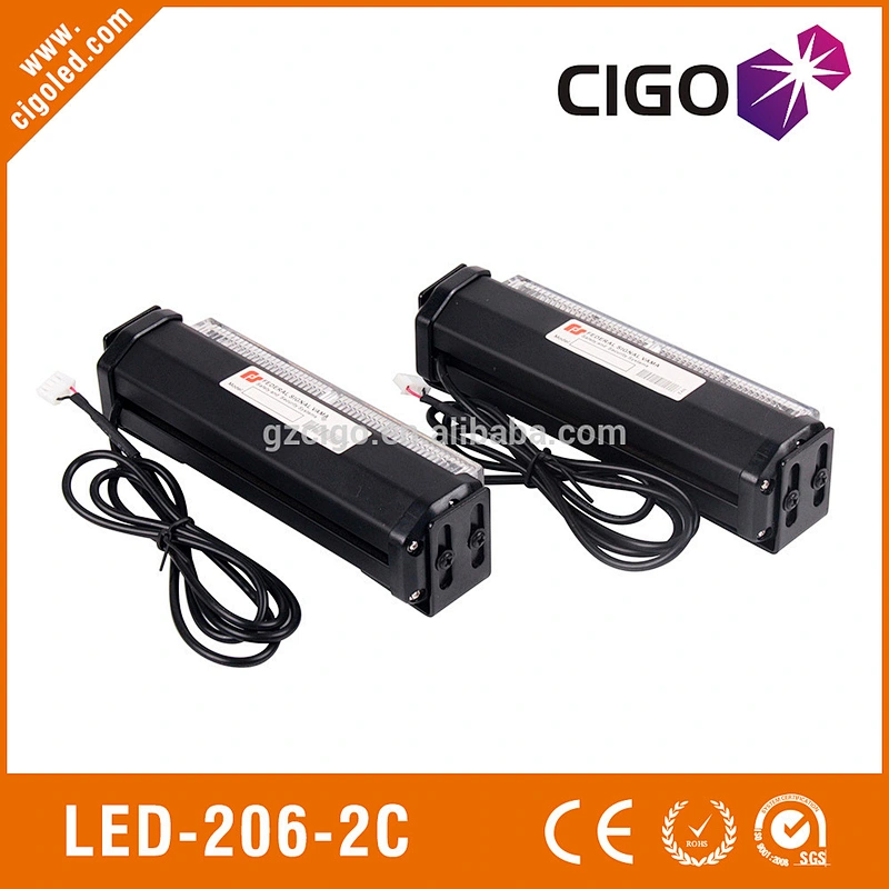 LED-206-2C LED 2 pcs a set with controller Strobe Light LED Light 12-24V 12W led emergency grill lights