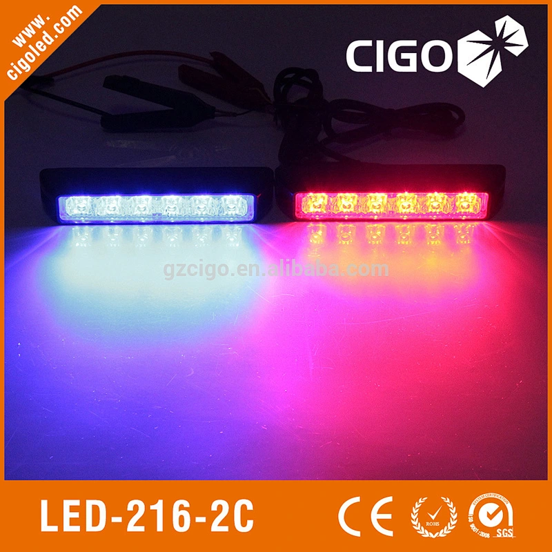 LED-216-2C mini strobe light colorful warning strobe light 12V 12W led grill light