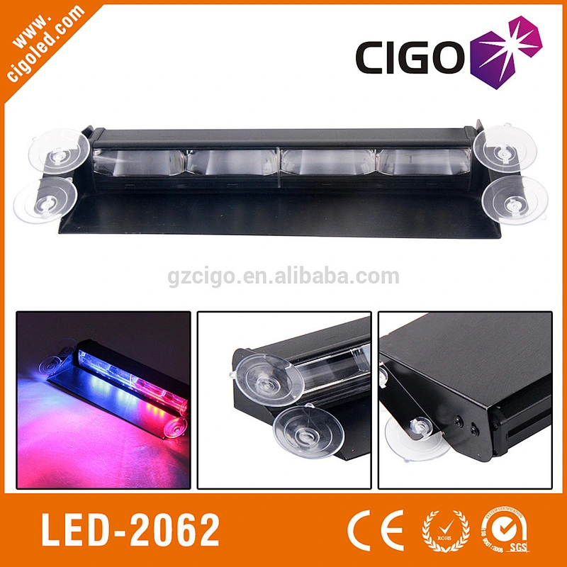 LED-2062 clear lens red emergency lights 12W strobe light auto hight power flash modes led safety strobe