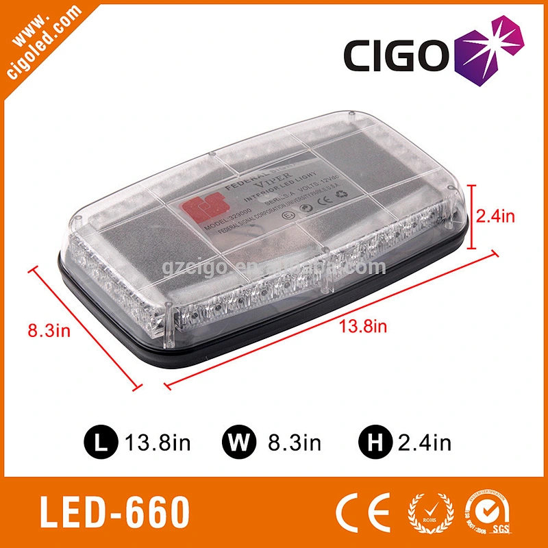 LED-660 CIGO Series Strobe Lightbar 12V Transport Systems Power light for Police LED 36W or 18W emergency light