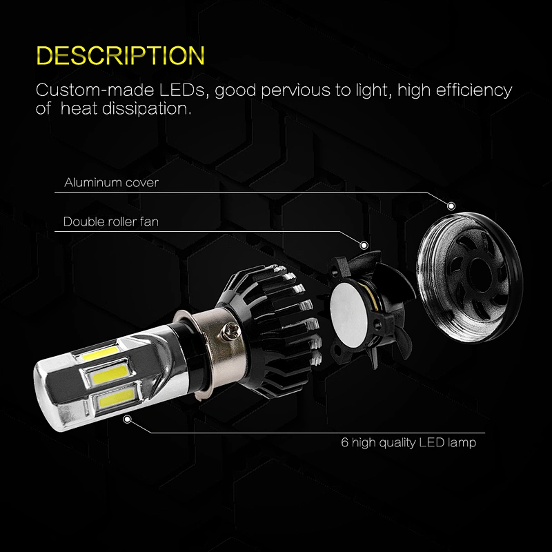 White RTD-M02E motorcycle high power led headlight