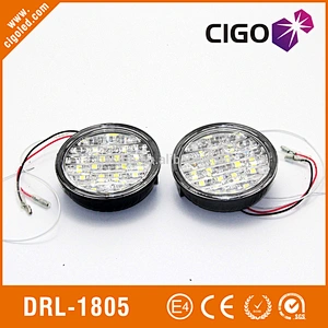 Automatic turn-off Round 36 pcs 5050 high power led driving lights led daytime running lights for cars drl lights