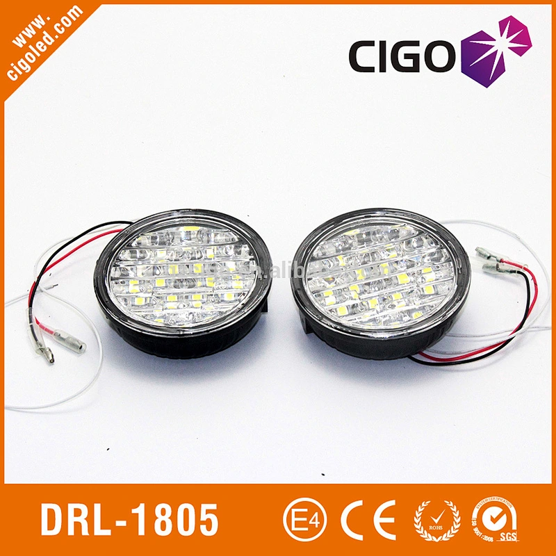 Automatic turn-off Round 36 pcs 5050 high power led driving lights led daytime running lights for cars drl lights