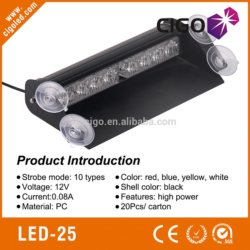 LED-25 emergency strobe lights for truck 8W blue led emergency vehicle lights any color vehicle safety strobe lights