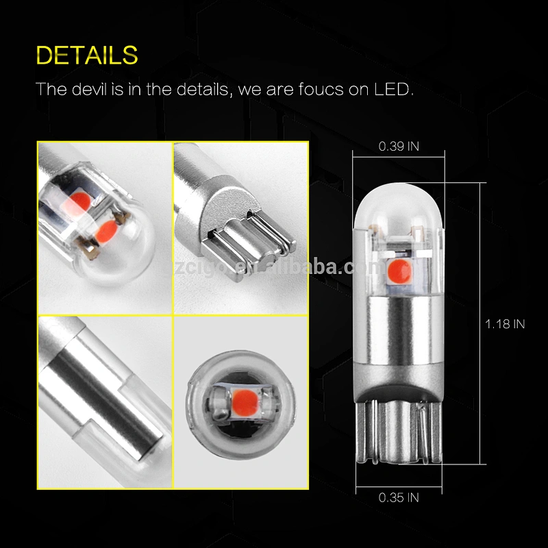 T10-3SMD-3030 t10 automotive bulb 12-24V vehicle interior lights t10 white led