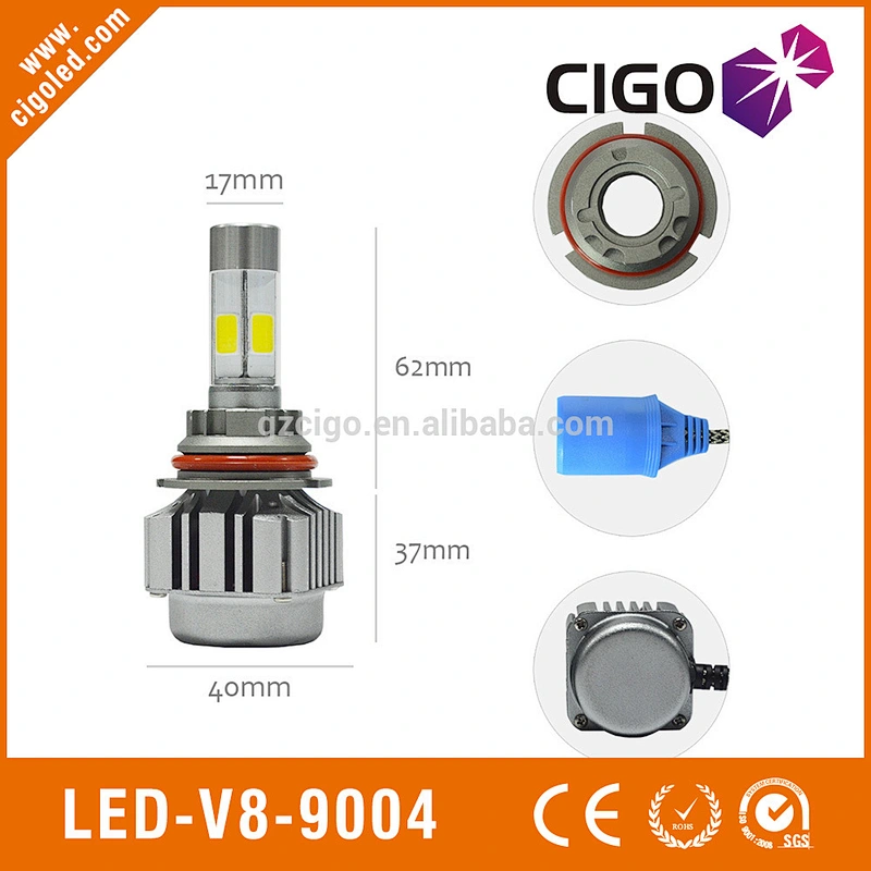 LED-V8-9004 led lights headlights 12-24V replacement headlight bulbs 40W led car headlights