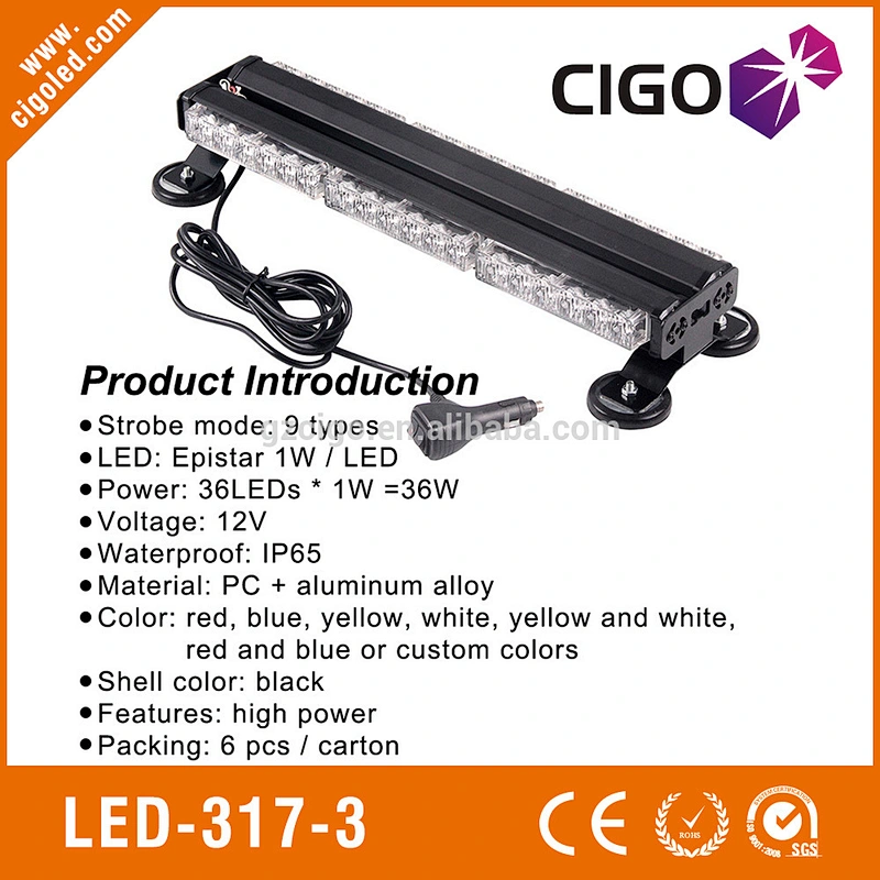 safety strobe lights for trucks 12V emergency vehicle strobe lights 36W emergency lightbar