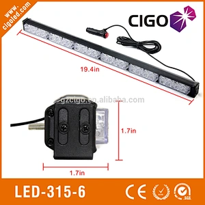 Waterproof LED-315-6 red led emergency vehicle light bar bright led emergency strobe lights