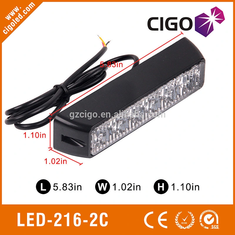 LED-216-2C mini strobe light colorful warning strobe light 12V 12W led grill light