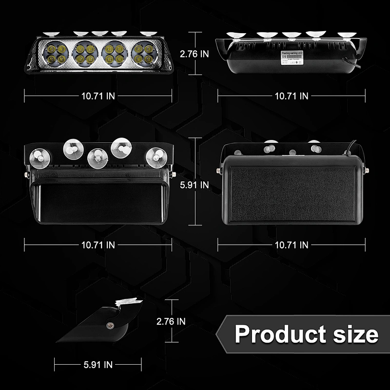 High model LED-S16 flash windscreen led lights