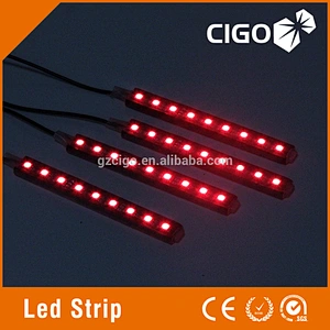 LED strip Atmosphere lights colorful led strip 12V Atmosphere lights 4 pcs a set led car light