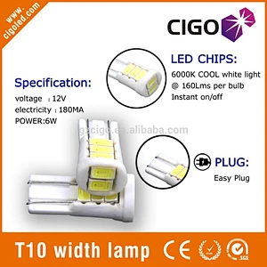 2016 High Power T10 8SMD 5730LED 5w5 canbus auto led bulb for automobile
