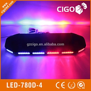 LED-780D-4 emergency vehicle visor lights 12-30V security strobe lights for cars 216W warning light bar amber