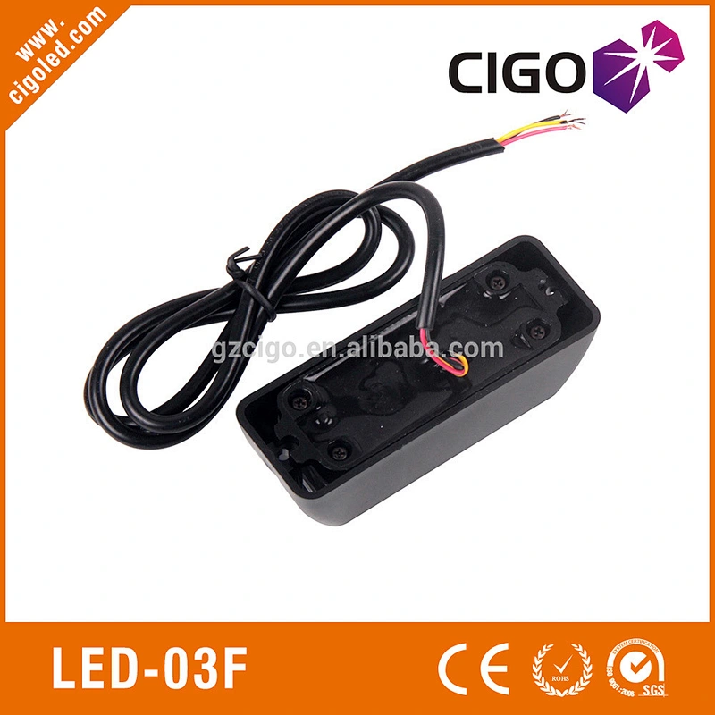 LED-03F Security Car Strobe Light Led Warning Light With Flash Mode12V 3W Emergency Vehicle Truck Light