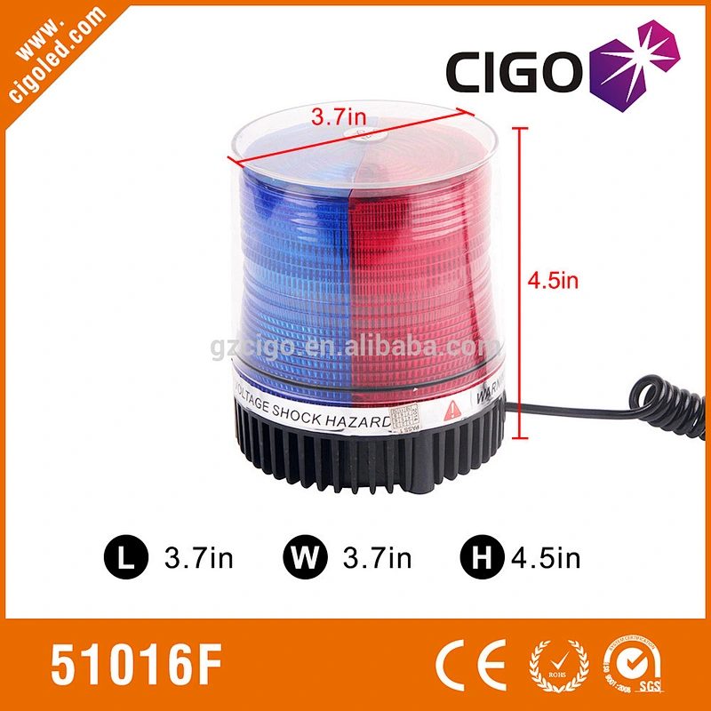 LED-51016F amber led flashing lights 12V 1strobe mode led hazard lights for vehicles red and blue cover flashing lights for cars