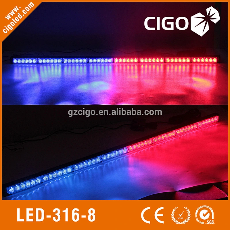 LED-316-8 led emergency strobe lights 12V police emergency lights 48W security strobe lights for cars