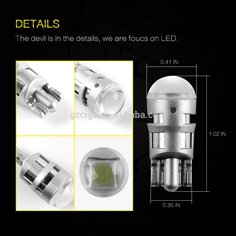 T10-1SMD-3030 blue led lights inside car 1W led interior spotlights led auto t10