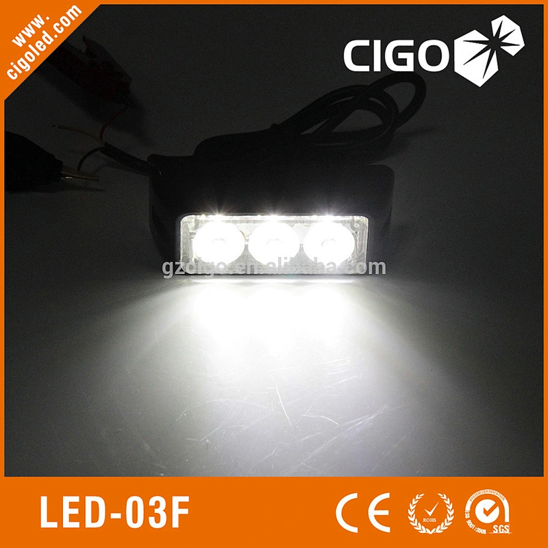 LED-03F Security Car Strobe Light Led Warning Light With Flash Mode12V 3W Emergency Vehicle Truck Light
