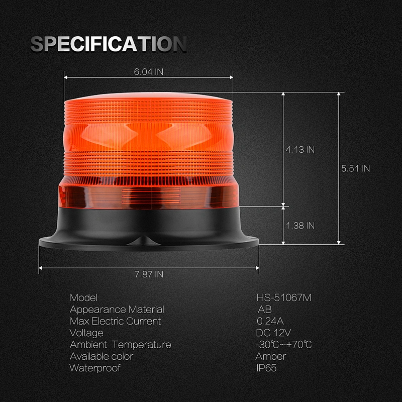 HS-51067M beacon led light police lights emergency vehicle lights