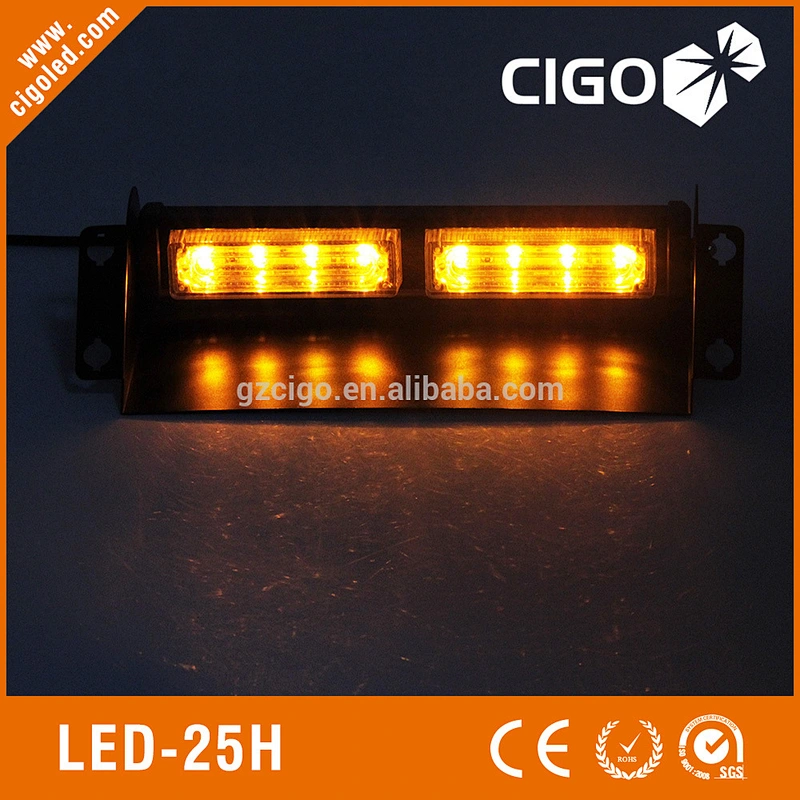 LED-25H led light bars for trucks 12V led warning lights for emergency vehicles PC material amber warning lights for vehicles