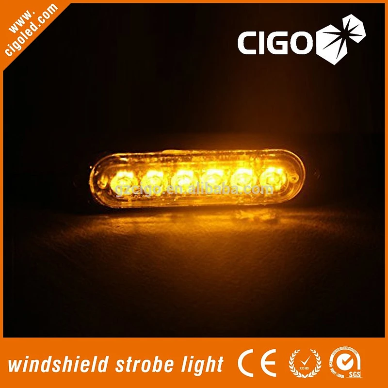 Hot sell 2016 Universal thin strobe led light 12V 18W Car grille light warning strobe grille deck light