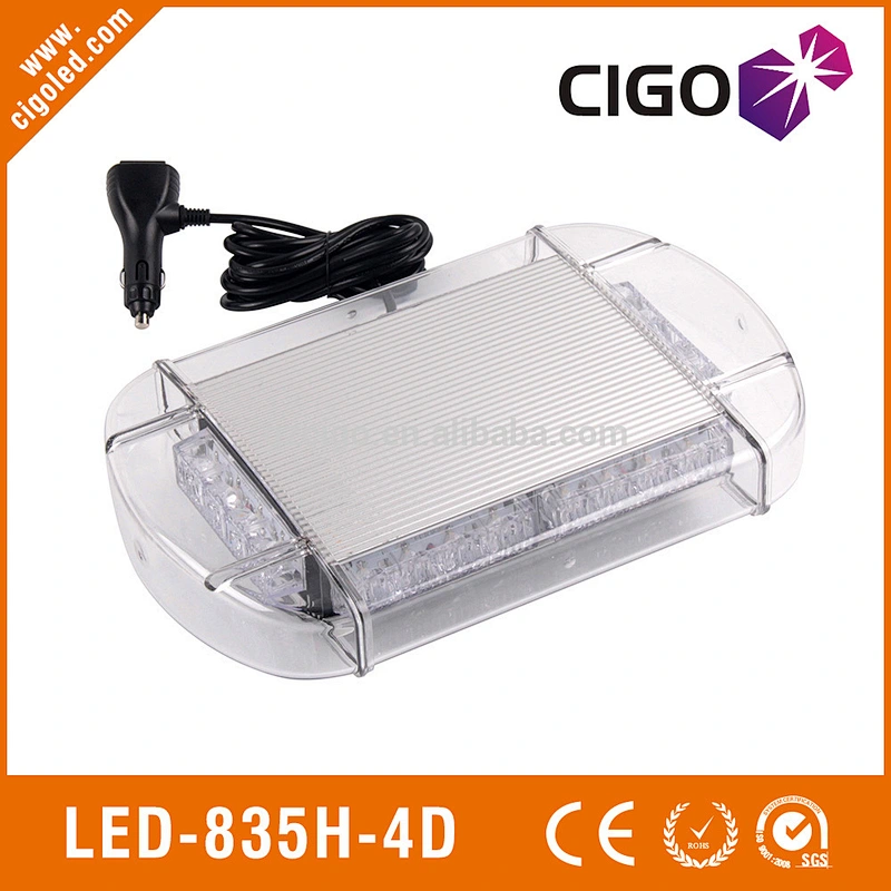 LED-835H-4D signal light bar 12V strobe light car 24W police lighting