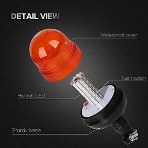 LED-03L-1 Amber LED 60-5730 LEDs emergency vehicle warning lights  With Support  For Heavy Machine