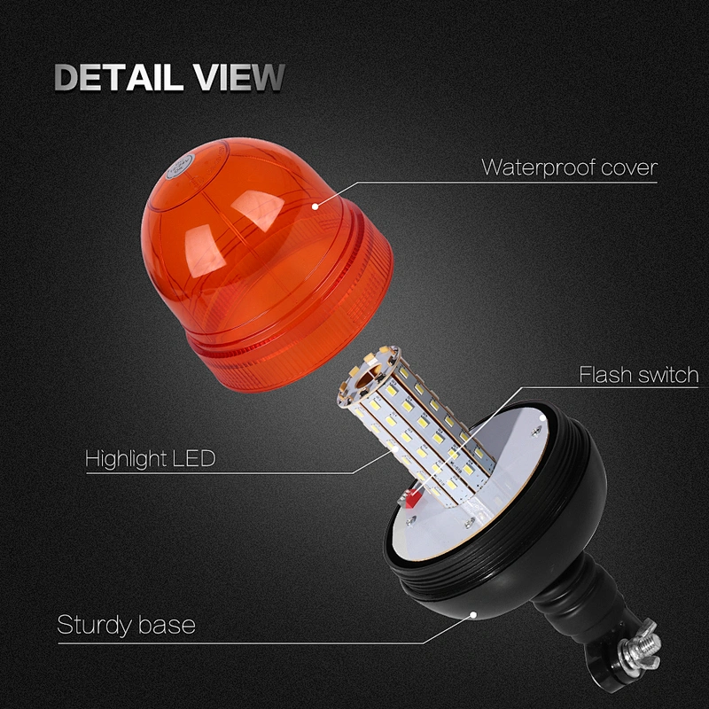LED-03L-1 Amber LED 60-5730 LEDs emergency vehicle warning lights  With Support  For Heavy Machine