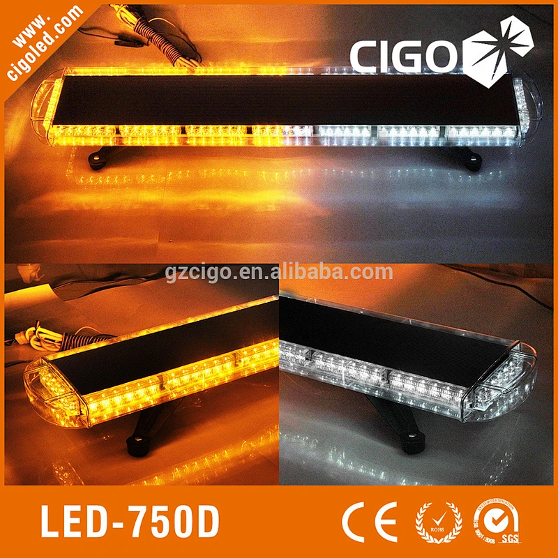LED-750D Color Warning Light Bar 12-30V emergency led light bar 96W led used emergency light bars for aftersale market