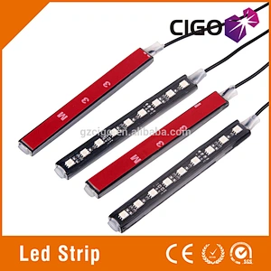 LED strip Atmosphere lights colorful led strip 12V Atmosphere lights 4 pcs a set led car light