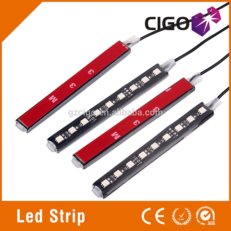LED strip Atmosphere lights colorful led strip 12V Atmosphere lights 4 pcs a set led car light