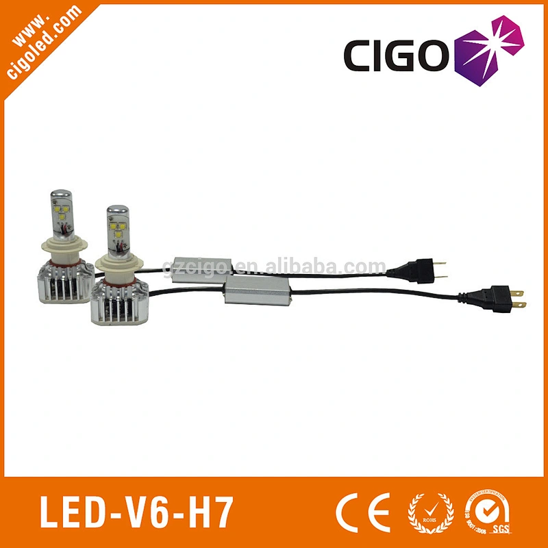 LED-V6-H7 led car headlamp bulbs 12-24V h7 led bulb headlight 30W led bulbs for cars headlights