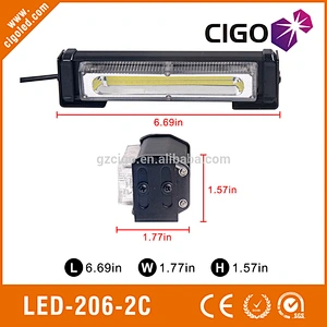 LED-206-2C LED 2 pcs a set with controller Strobe Light LED Light 12-24V 12W led emergency grill lights